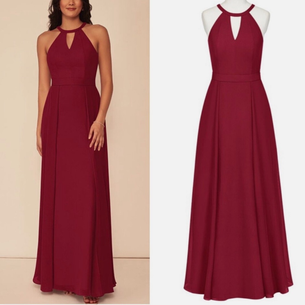 ! Azazie Melody Bridesmaid Dress in Burgundy